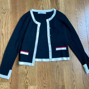 Zara Elegant knit cardigan with pearl buttons